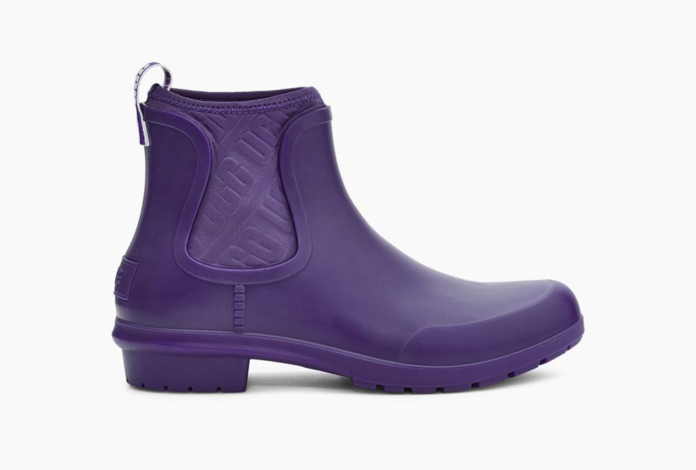 Ugg Chevonne - Womens Rain Boots - Purple - NZ (4617VQFHY)